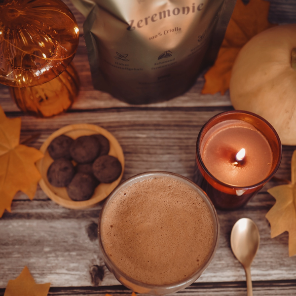 Ballaststoffreiche warme Schoggi mit Kürbis 🎃