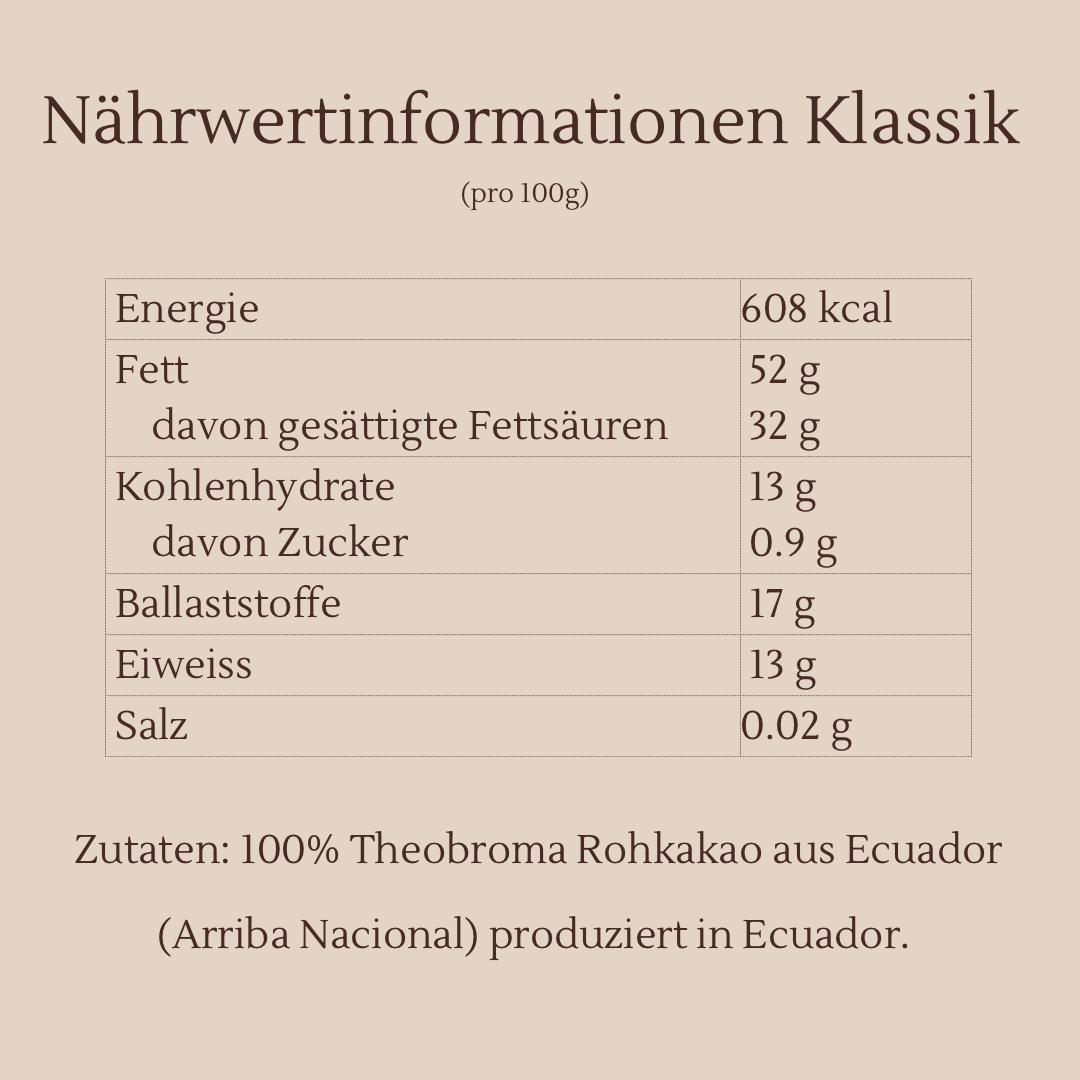 Klassik Rohkakao (Arriba Nacional)