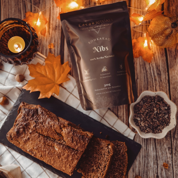Herbstliches Bananenbrot mit Cacao Rituals NIBS 🍂🍌