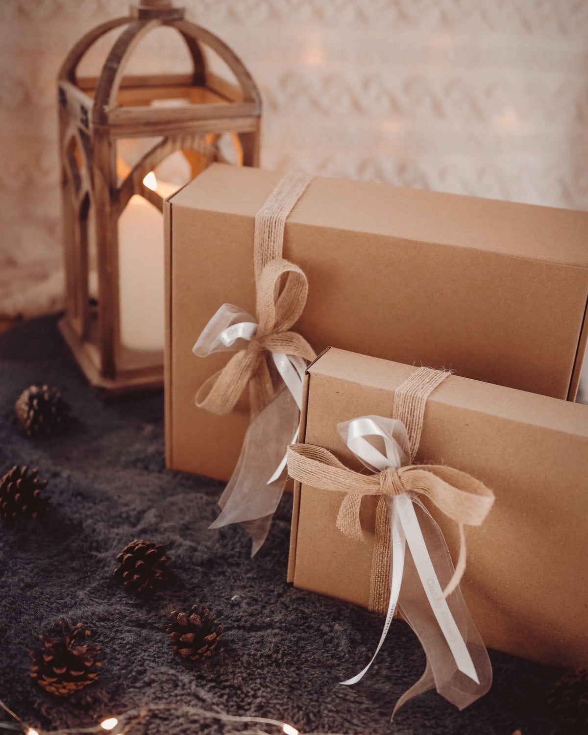 Starter Set Geschenkbox in zwei Grössen, verpackt mit Schleife
